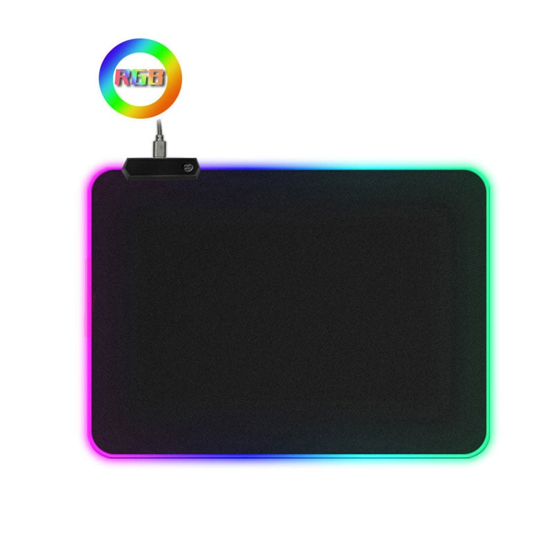 LED Light Gaming Mouse Pad RGB Large Keyboard Cover Non-Slip Rubber Base Computer Carpet Desk Mat PC Game Mouse Pad